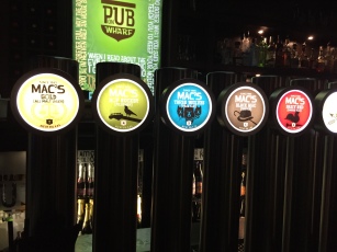 Macs Beer, First Craft Beer in NZ - Pub on Wharf - Queenstown NZ - October 2015